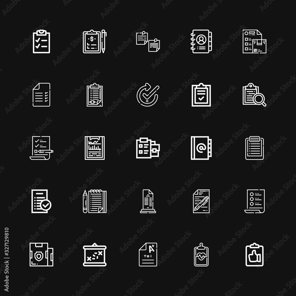 Editable 25 checklist icons for web and mobile Editable 25 checklist icons for web and mobile