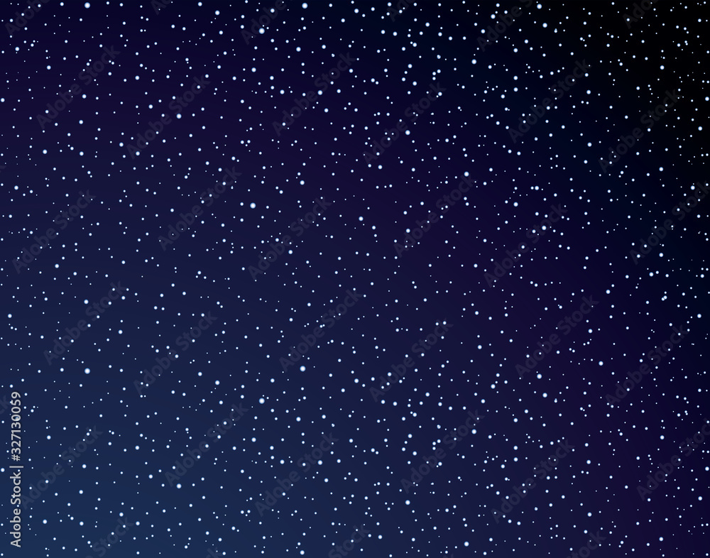 Stars in the night sky Vector drawing Stock Vector Adobe Stock