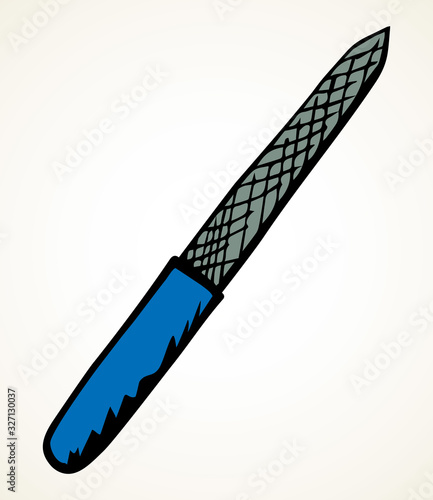 Nail file. Vector drawing icon
