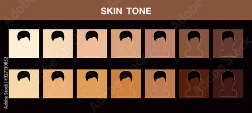 skin tone, vector icon