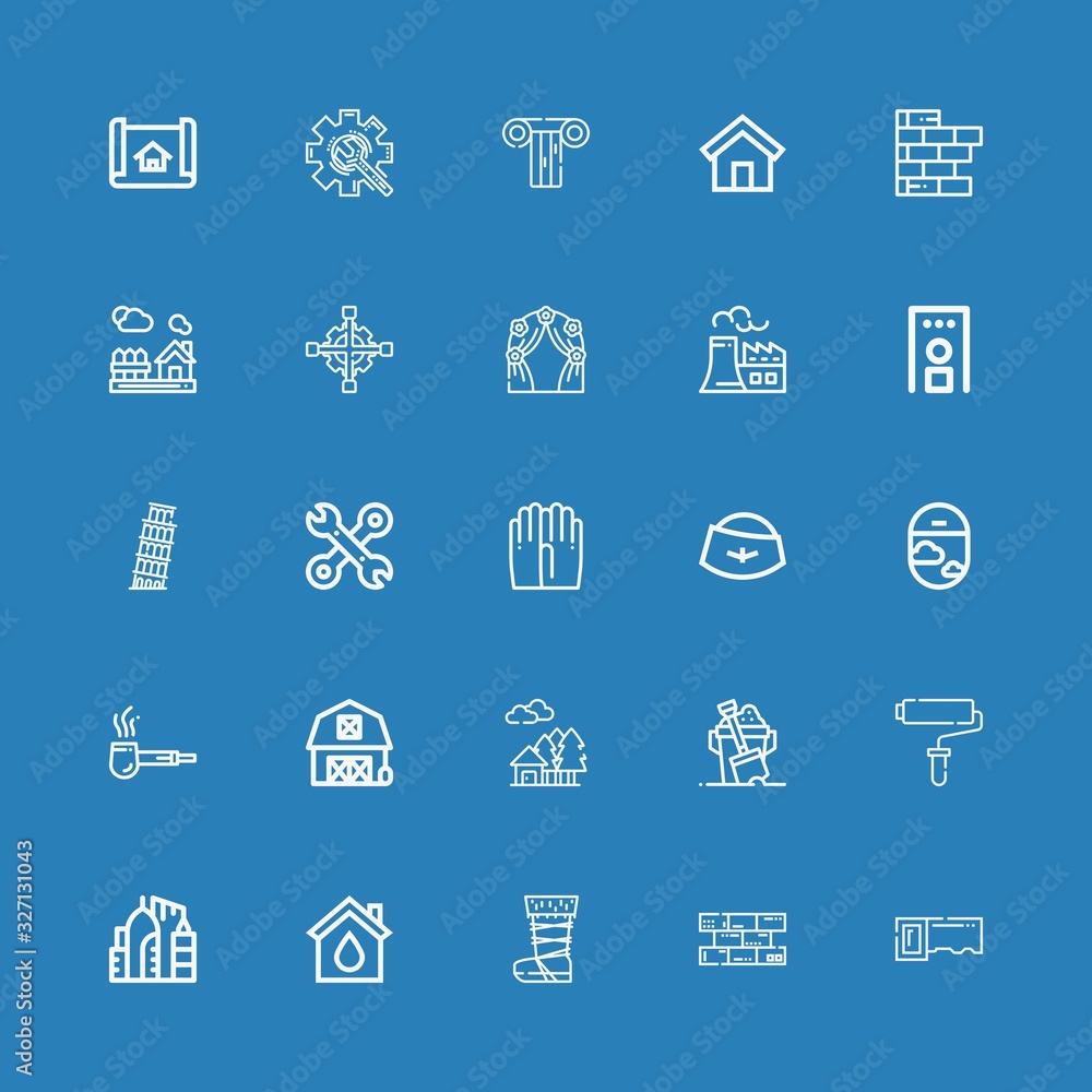 Editable 25 construction icons for web and mobile Editable 25 construction icons for web and mobile