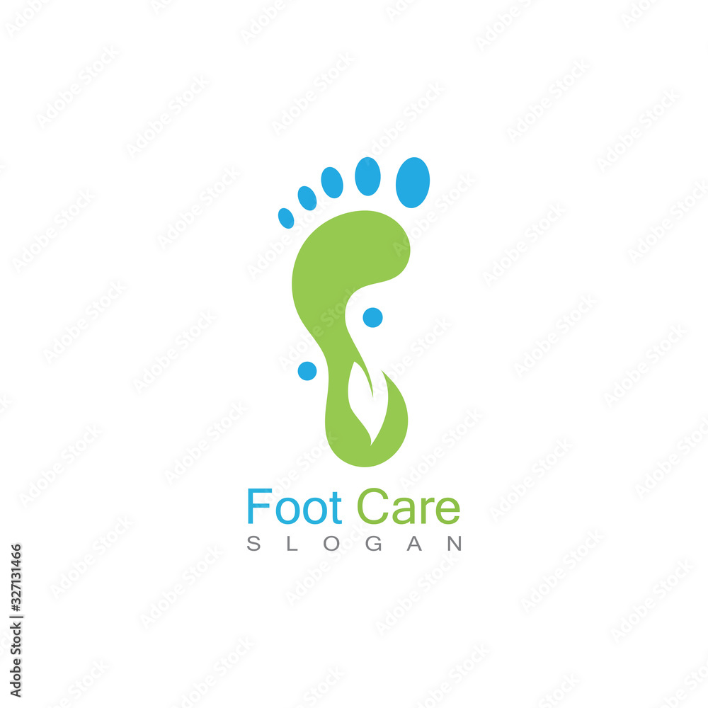 Fototapeta premium Foot Care Logo Template Design Vector, Emblem, Concept Design, Creative Symbol, Icon