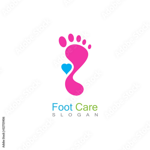 Foot Care Logo Template Design Vector, Emblem, Concept Design, Creative Symbol, Icon