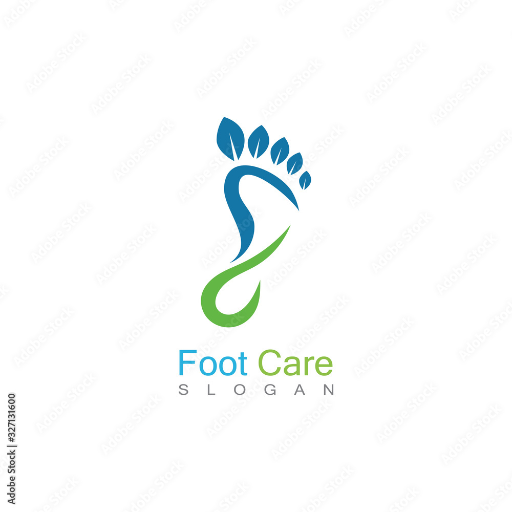 Obraz premium Foot Care Logo Template Design Vector, Emblem, Concept Design, Creative Symbol, Icon