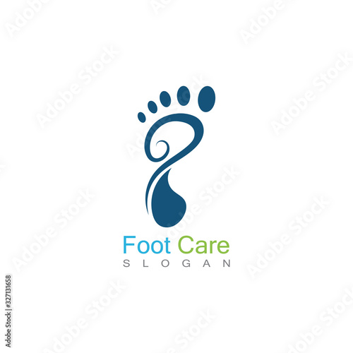 Foot Care Logo Template Design Vector, Emblem, Concept Design, Creative Symbol, Icon