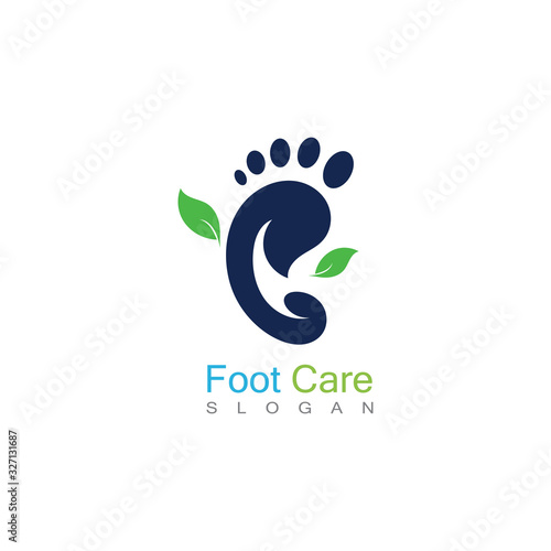 Foot Care Logo Template Design Vector, Emblem, Concept Design, Creative Symbol, Icon