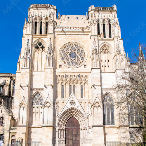 Bordeaux in France, view of the Saint-Andre cathedral
