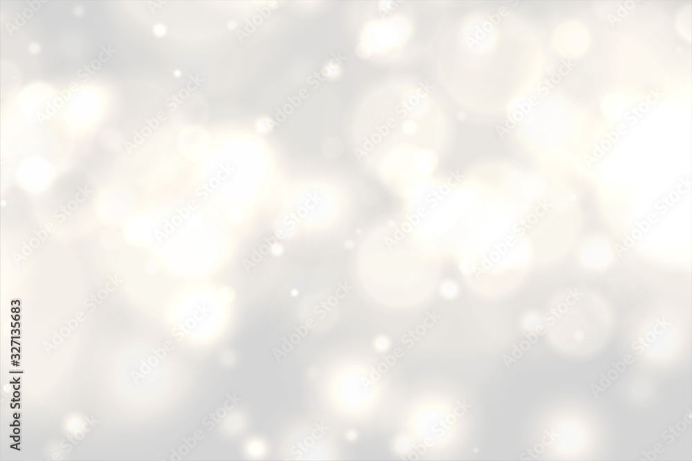beautiful white bokeh lights effect background design