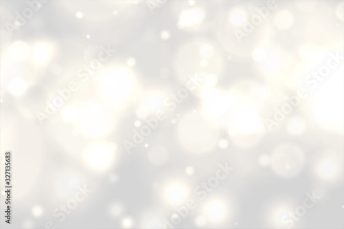 beautiful white bokeh lights effect background design