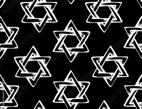 Jewish holiday symbol. Vector drawing