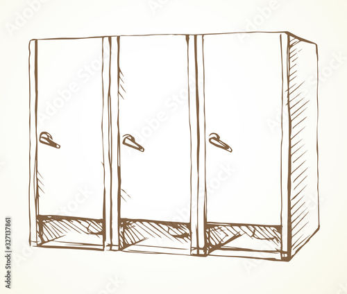 Toilet. Vector drawing