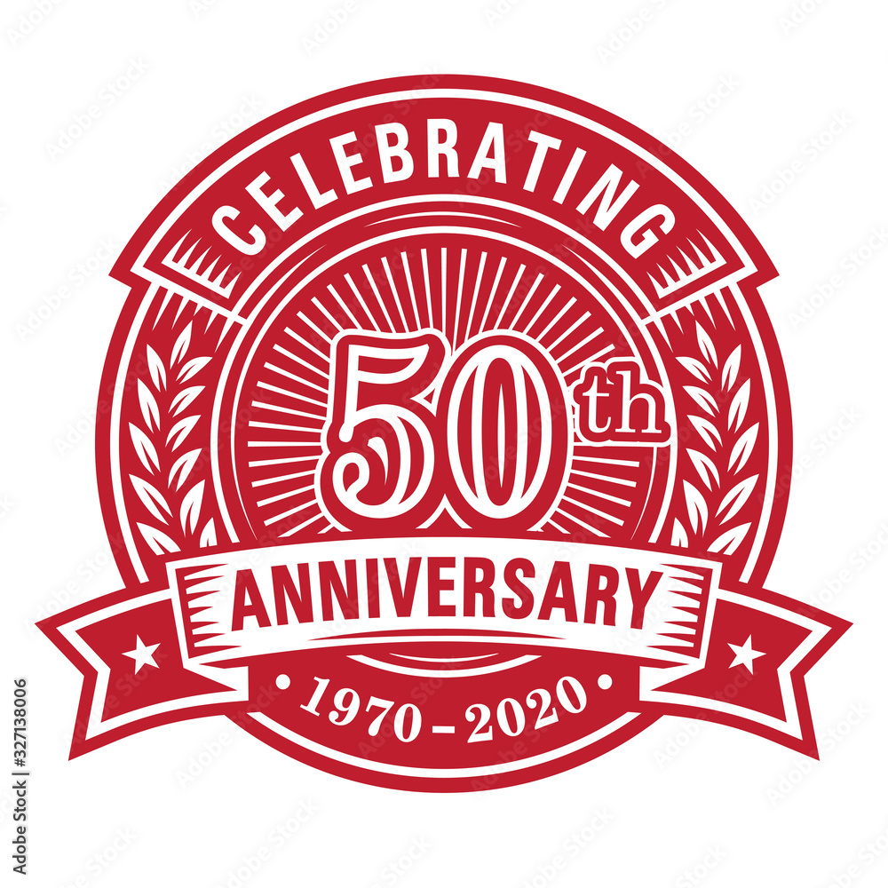 50 years of celebrations design template. 50th anniversary logo. Vector and illustrations. 50 years of celebrations design template. 50th anniversary logo. Vector and illustrations.