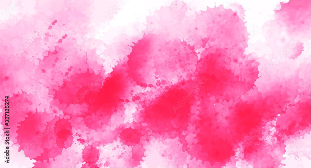 Pink watercolor background for your design, watercolor background concept, vector.