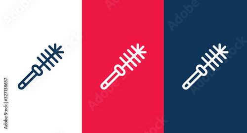 Toilet brush icon illustration isolated vector sign symbol