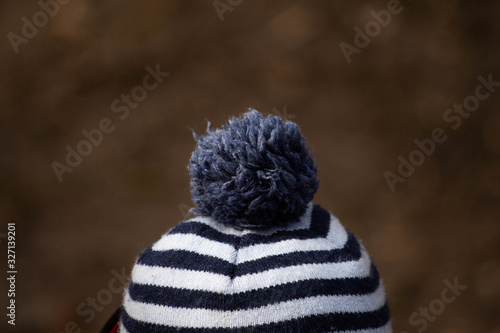 Winter child hat, warm clothes photo