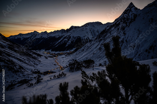 Die Berge in Galtür