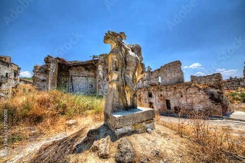 Ruins of Poggioreale, Sicily photo