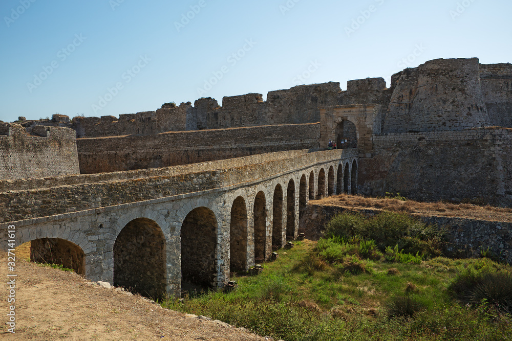 The Castle of Methoni - a medieval fortification in the port town of Methoni, Peloponnese, Greece