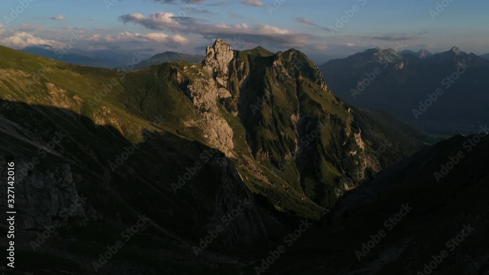Annecy lake from La Tournette, see by drone Annecy lake from La Tournette, see by drone