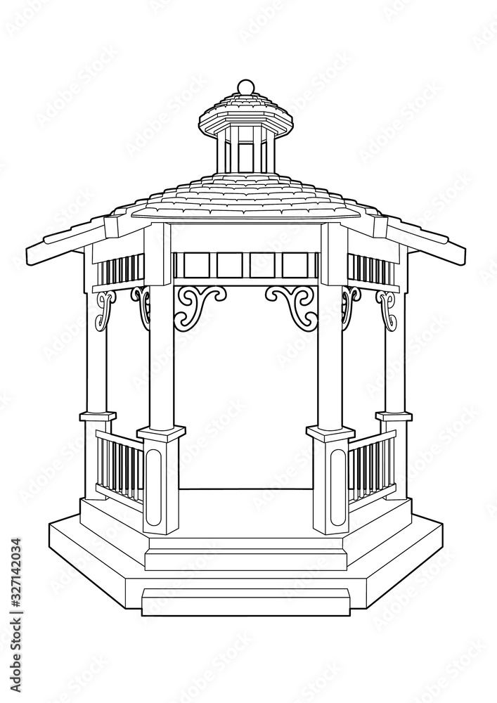 Drawing of a nice little bandstand