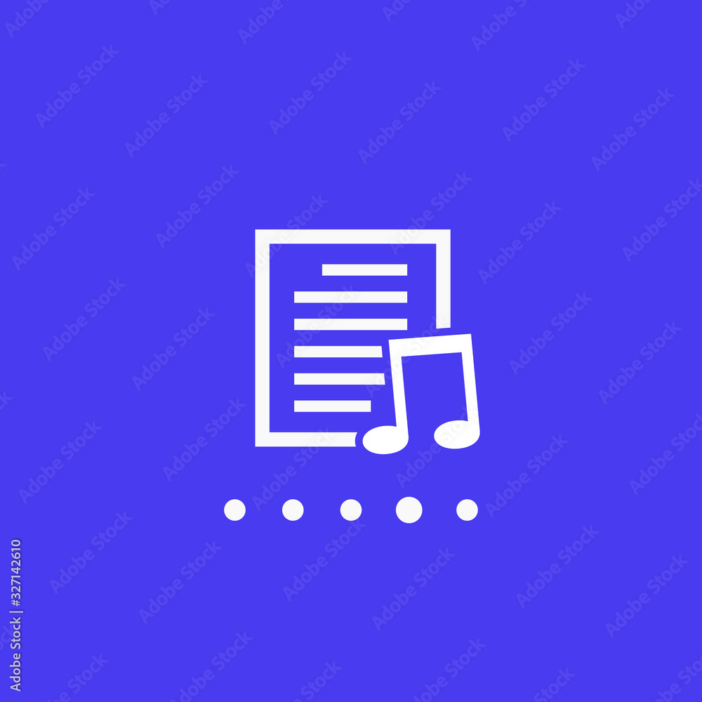 playlist icon for apps, vector playlist icon for apps, vector