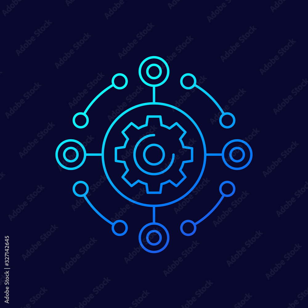 software, framework and integration line icon software, framework and integration line icon