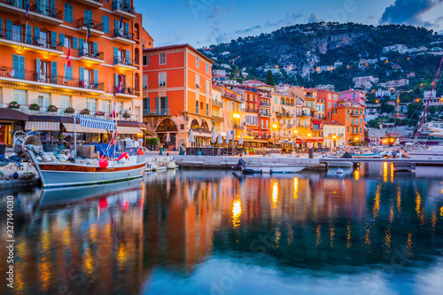 Villefranche sur Mer, France. Seaside town on the French Riviera photo