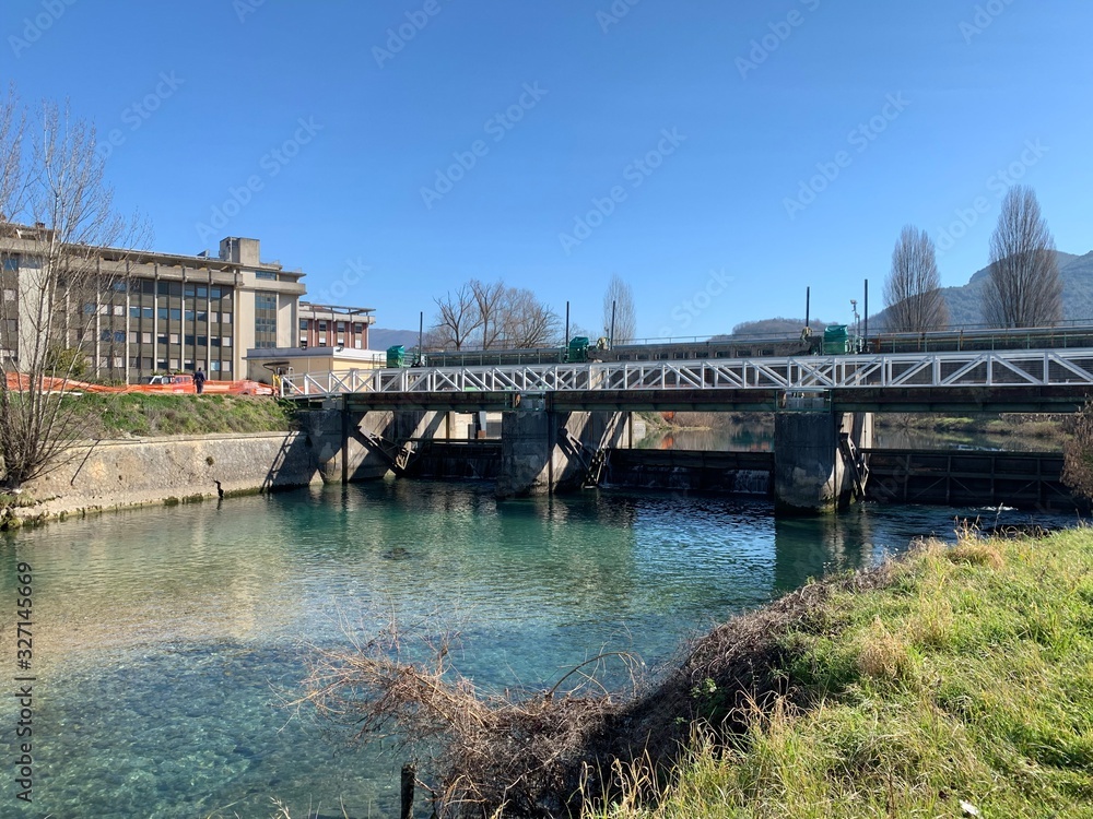 Fototapeta premium bridge over the river