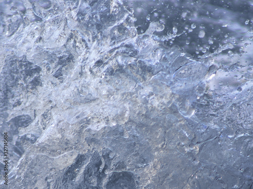 Ocean water splash detail
