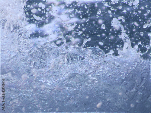 Ocean water splash detail