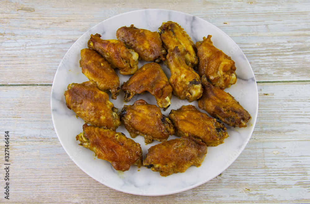 Chicken wings in teriyaki sauce baked in the oven Chicken wings in teriyaki sauce baked in the oven