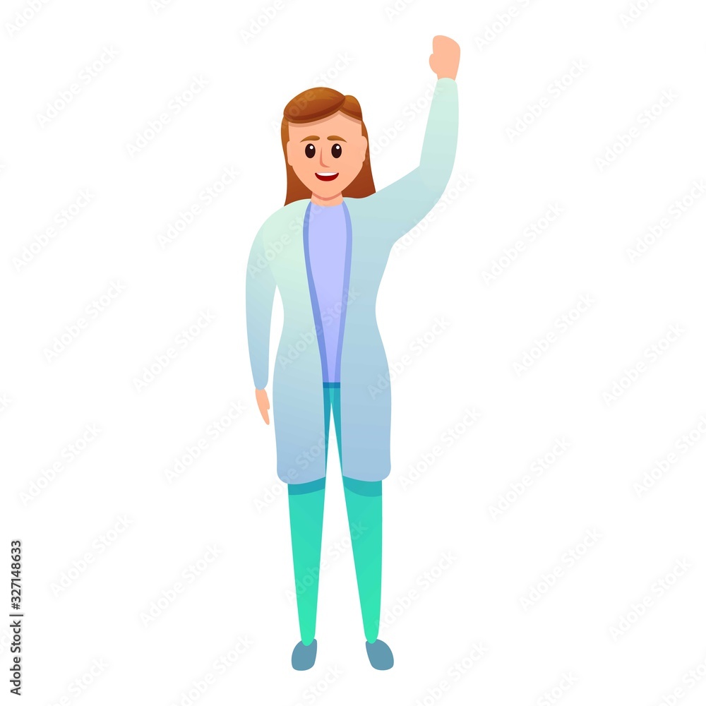 Nurse woman icon. Cartoon of nurse woman vector icon for web design isolated on white background Nurse woman icon. Cartoon of nurse woman vector icon for web design isolated on white background
