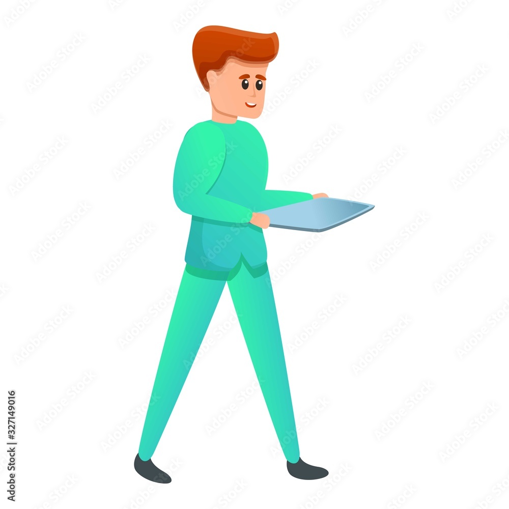 Male nurse icon. Cartoon of male nurse vector icon for web design isolated on white background Male nurse icon. Cartoon of male nurse vector icon for web design isolated on white background