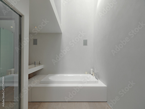 interior shots of a modern bathroom