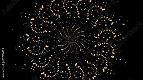 4k Background motion Abstract multicolored motion graphics background Seamless rotating loop mandala art