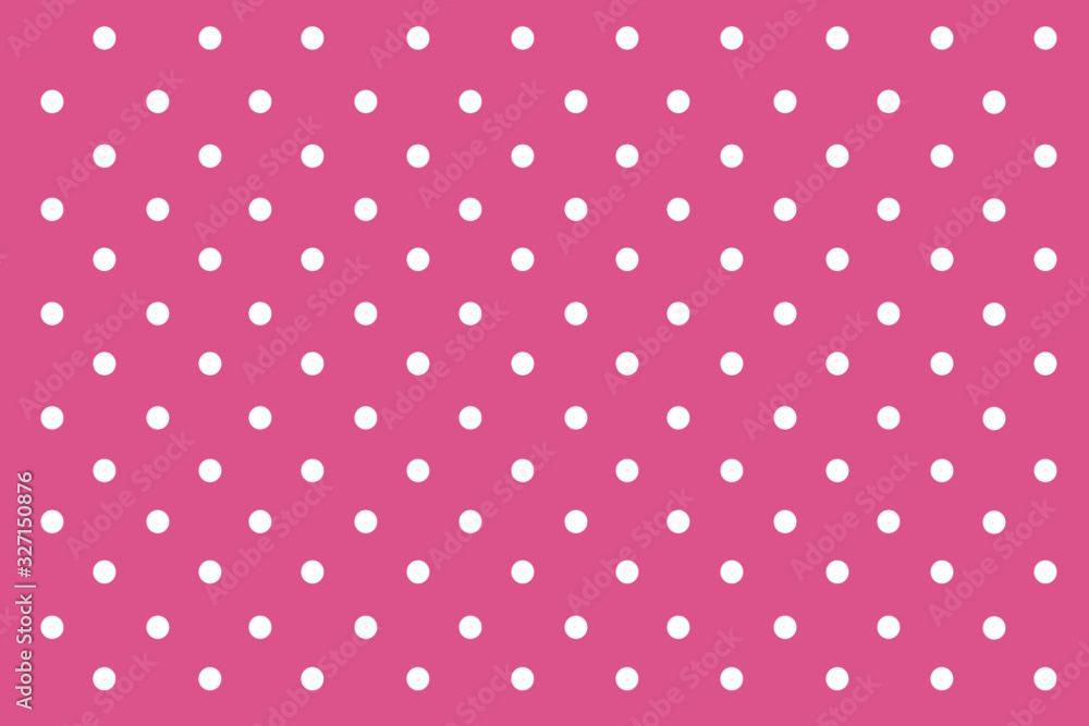 Pink Pastel polka dots background.