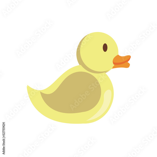 ducky child toy flat style icon
