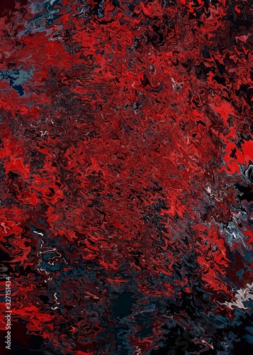 red black abstract rough painting color texture. Modern futuristic pattern. Multicolor dynamic background. Fractal artwork for creative graphic design