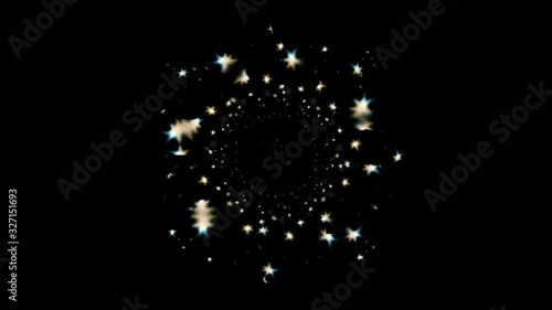 sparkler on black background