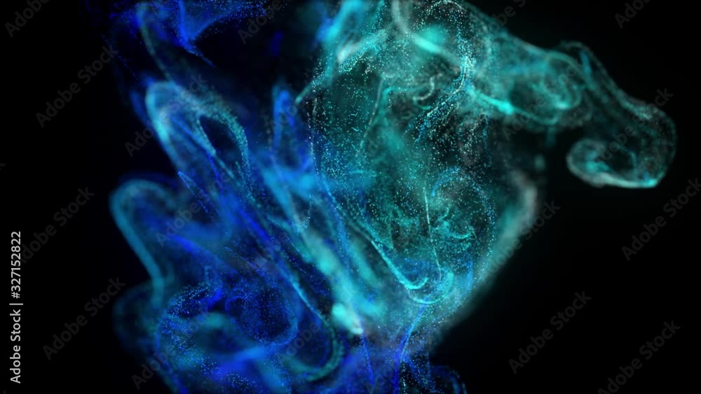 blue smoke on black background blue smoke on black background