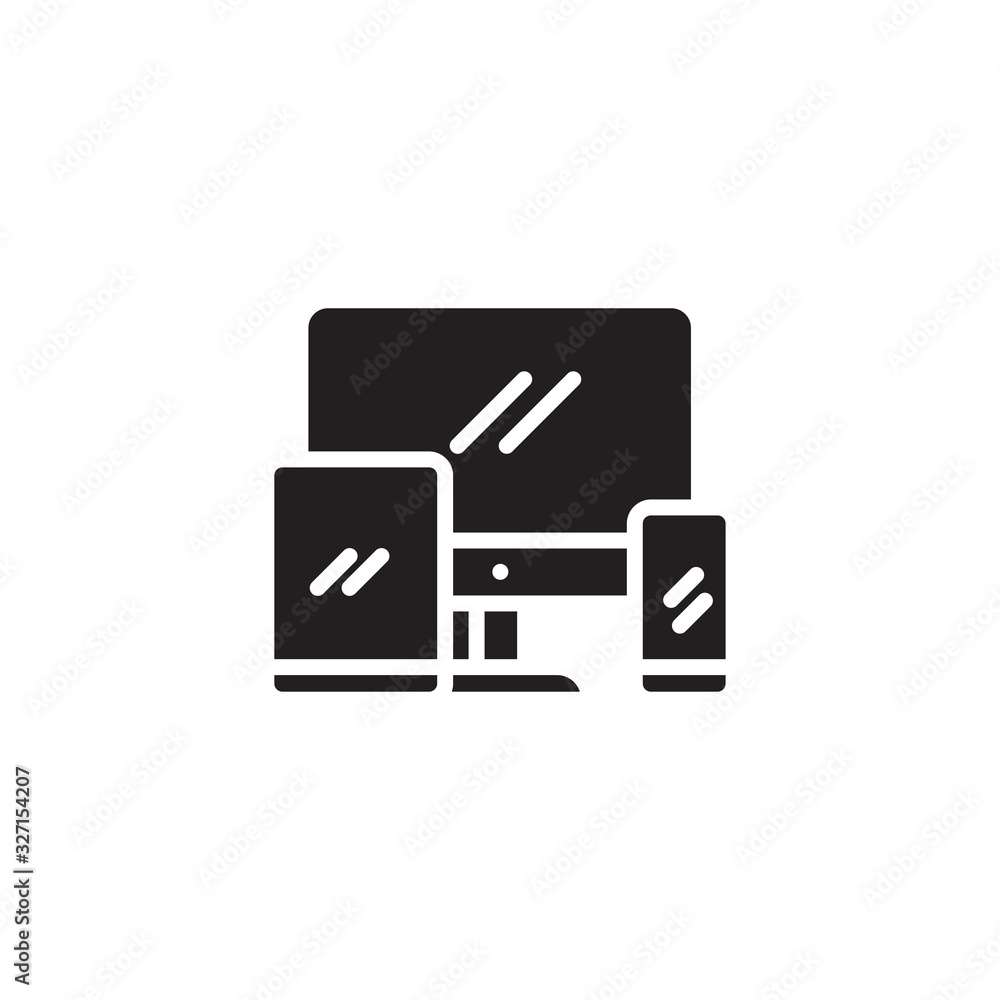 Electronic devices icon. Responsive web design line icon for web, mobile and infographics. smartphones tablets laptop. Electronic devices icon. Responsive web design line icon for web, mobile and infographics. smartphones tablets laptop.