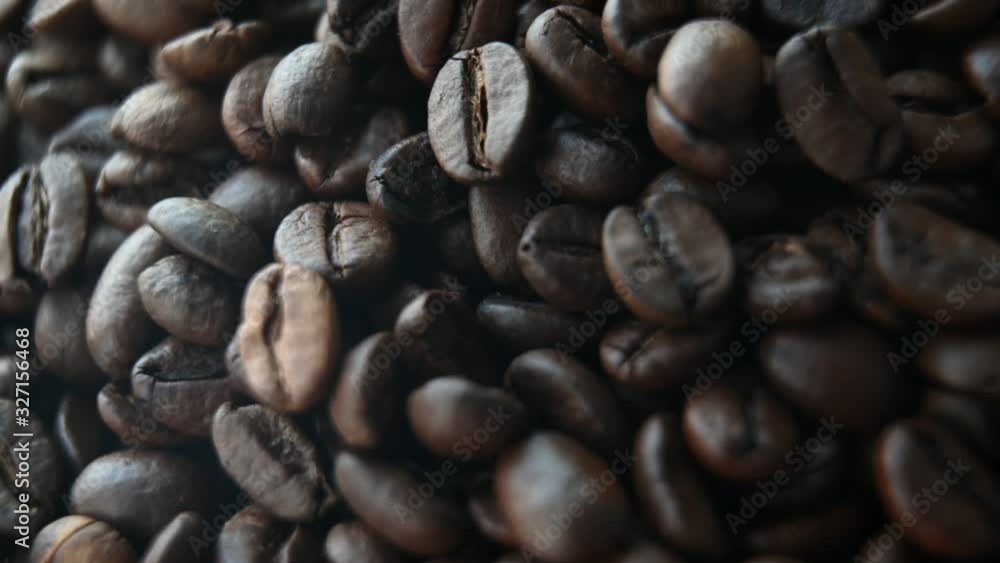 Black coffee in motion in a circle, view from above Black coffee in motion in a circle, view from above