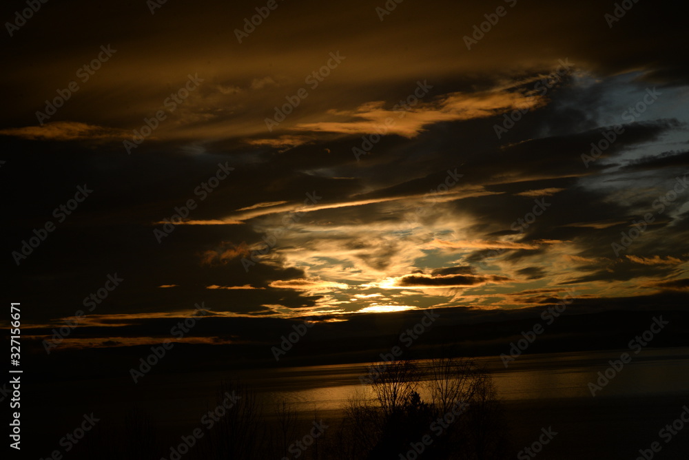 Obraz premium sunset over sea