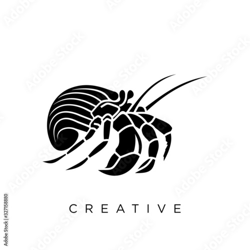 hermit crab logo design
