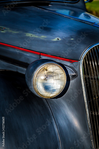 headlight of a car