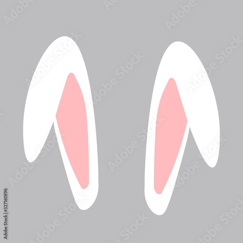 cute easter bunny rabbit egg foot illustration 