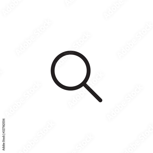 Wallpaper Mural Search icon. Magnifying glass or search icon, flat vector graphic on isolated background. - Vector Torontodigital.ca