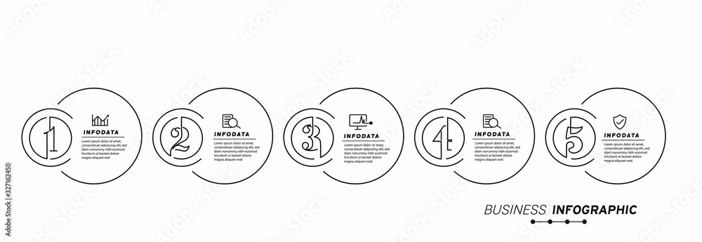 Design elements of business infographics. Modern infochart, marketing chart and graphs, bar diagrams.