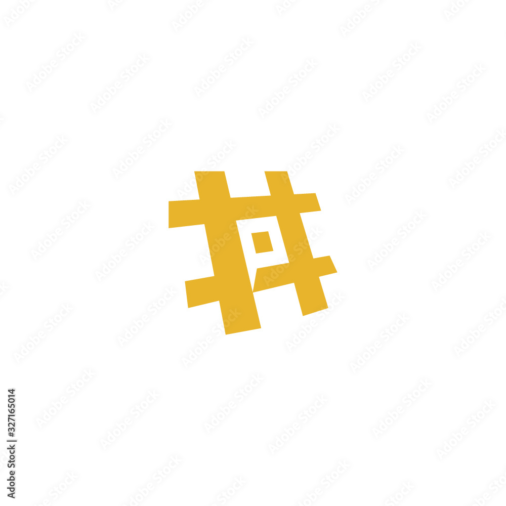 Fototapeta premium Modern, developer programming P letter Logo