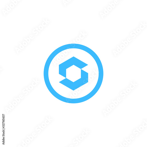letter S logo design vector icon template